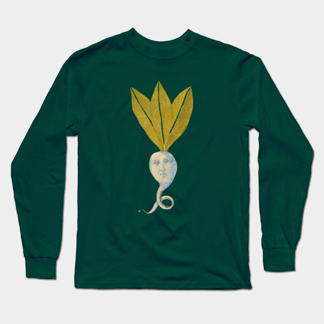 Vegetable with a Face Long Sleeve T-Shirt by Desert Owl Designs